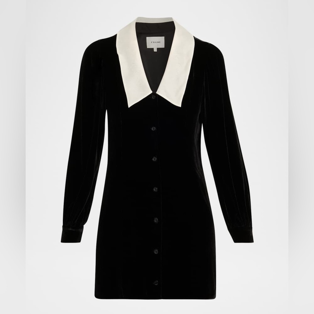 FRAME The Velvet Sailor Mini Dress, US4